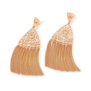 Kendra Scott Ana Statement Earrings in Rose Gold